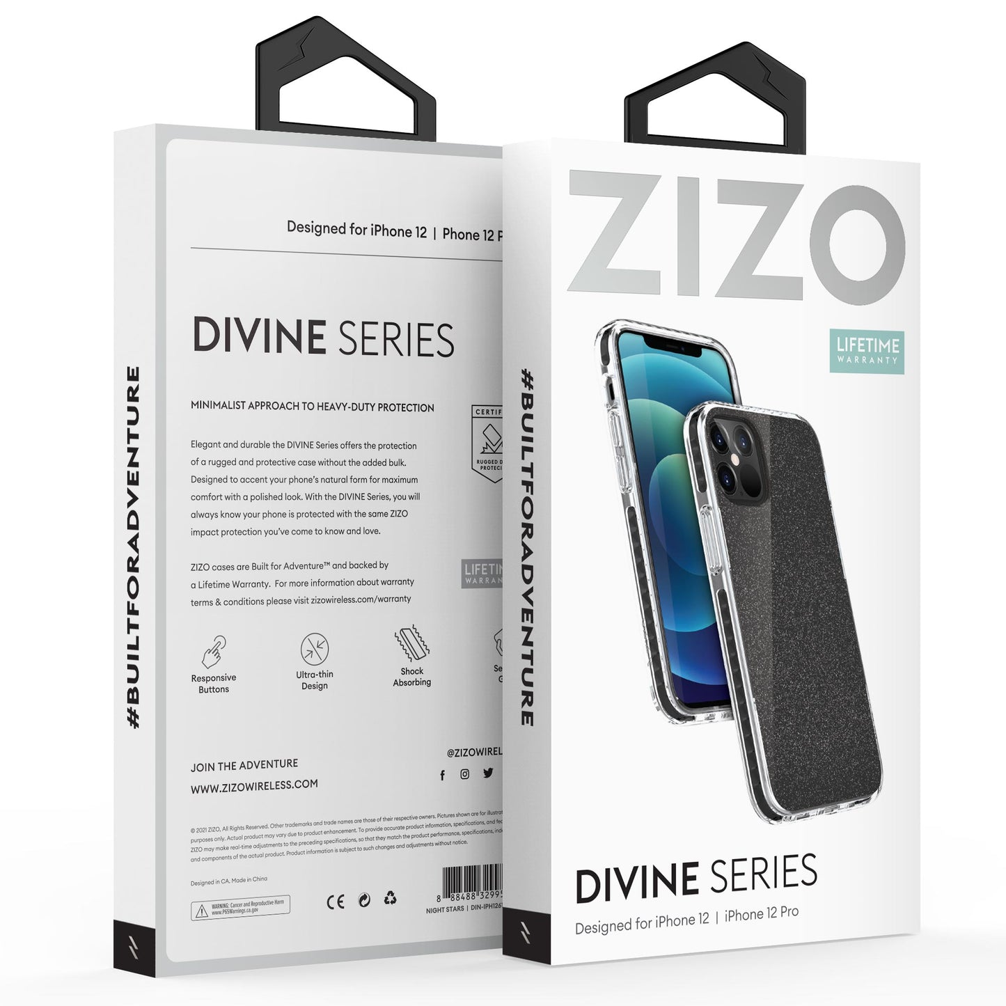 ZIZO DIVINE Series iPhone 12 / iPhone 12 Pro Case - Night Stars - ZIZO Wireless