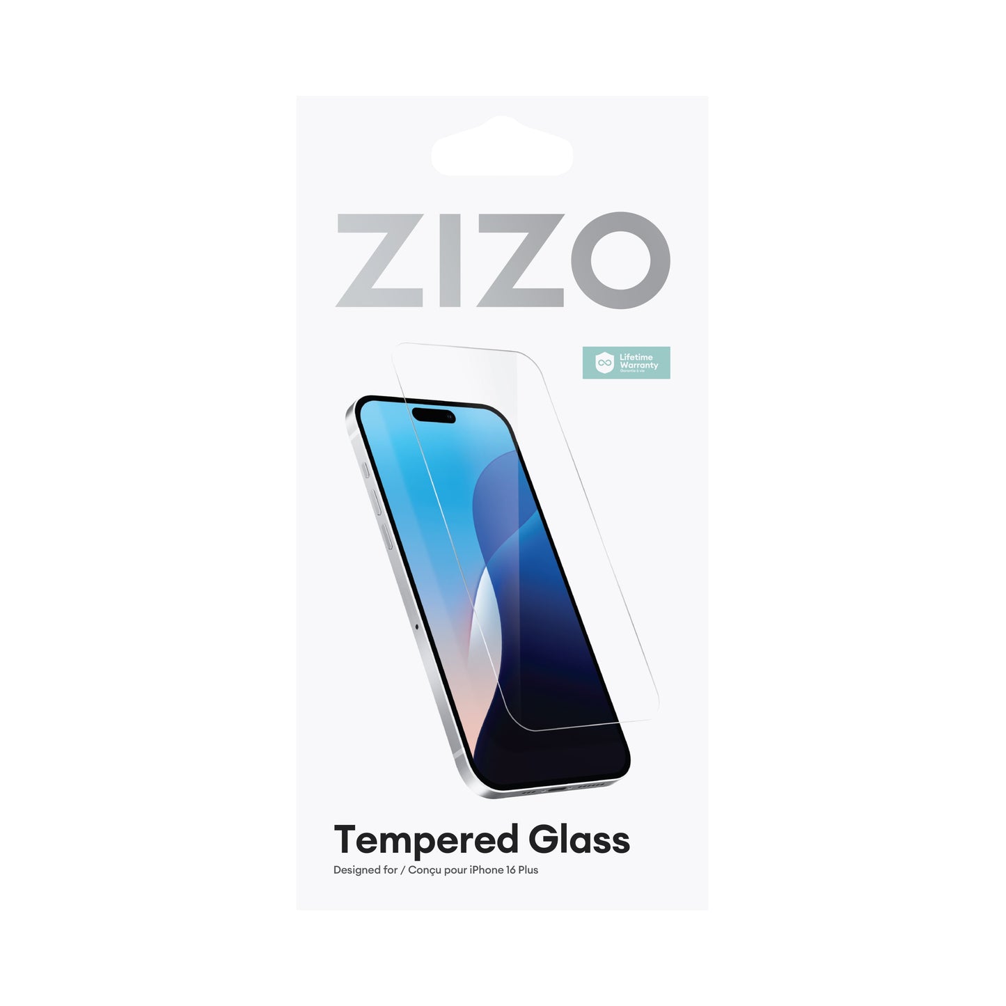ZIZO TEMPERED GLASS Screen Protector for iPhone 16 Plus - Clear - ZIZO Wireless
