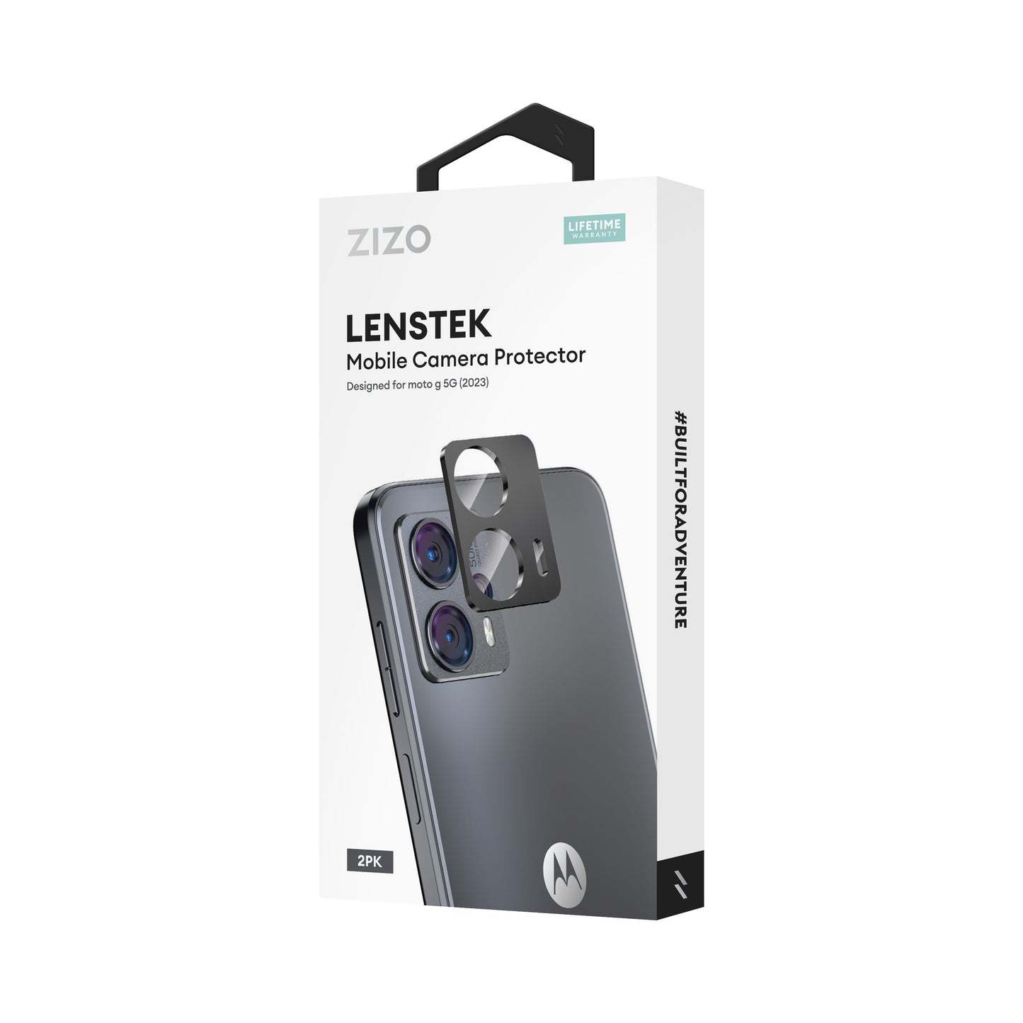ZIZO LensTek moto g 5G 2023 Camera Lens Protector (2 Pack) - Black - ZIZO Wireless