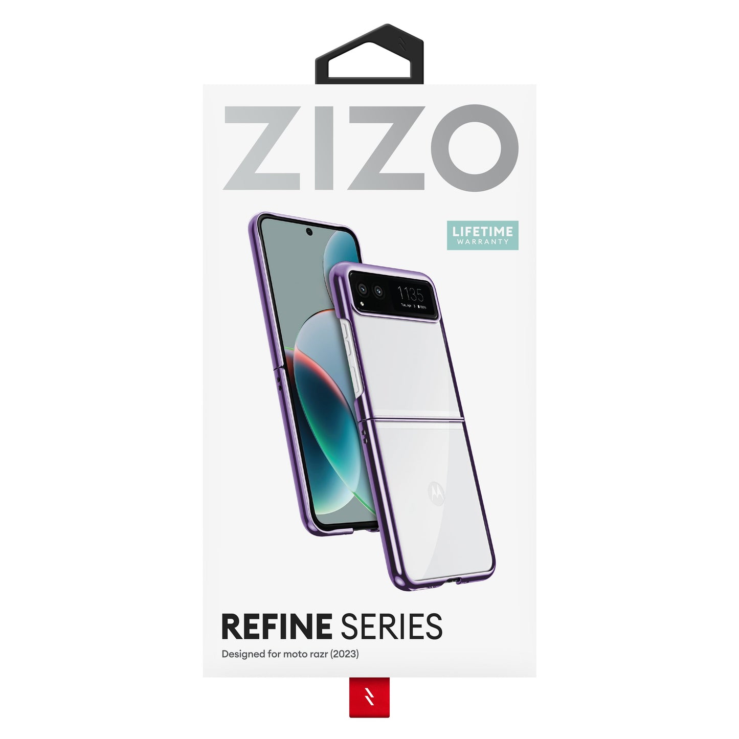 ZIZO REFINE Series moto razr 2023 Case - Purple