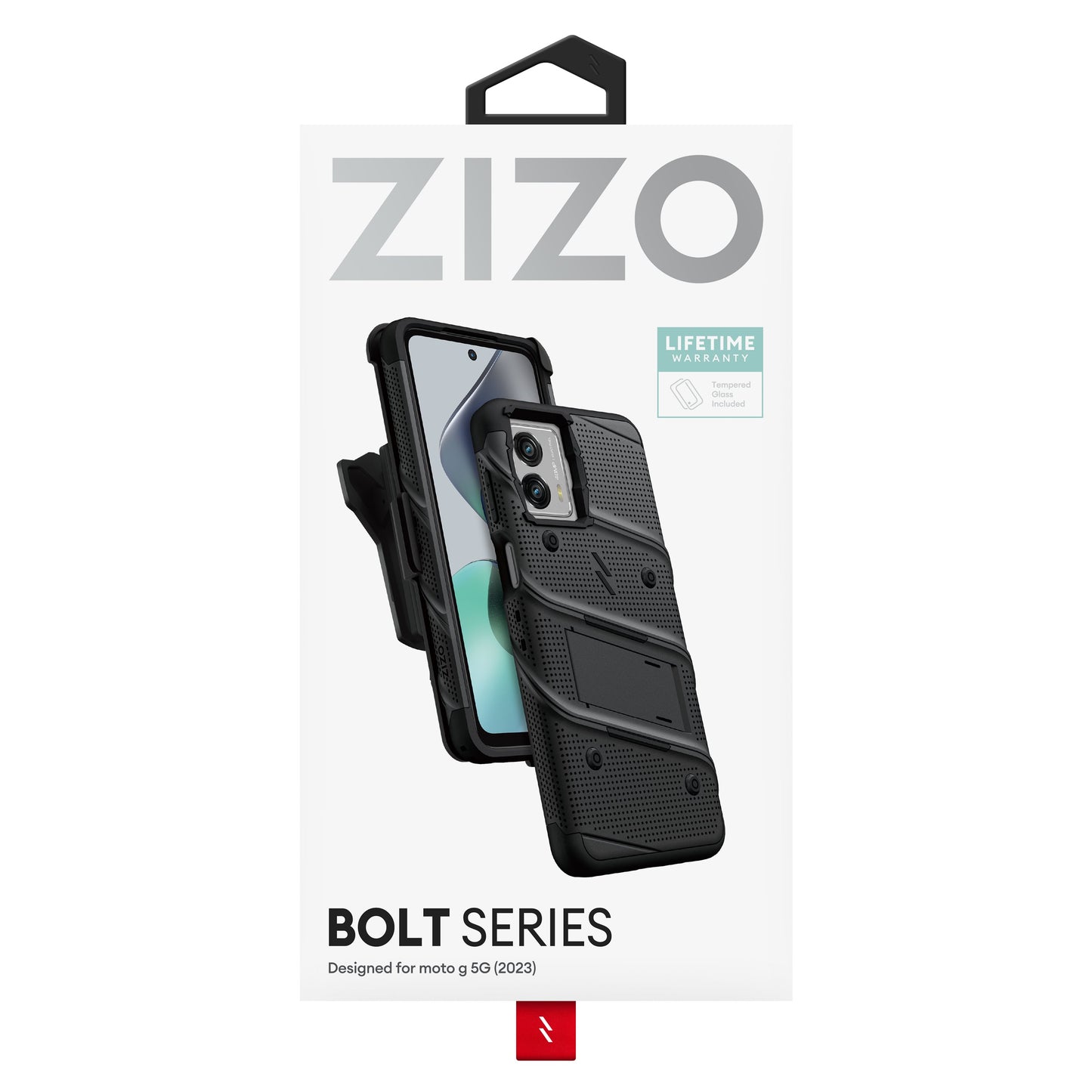 ZIZO BOLT Bundle moto g 5G (2023) Case - Black - ZIZO Wireless