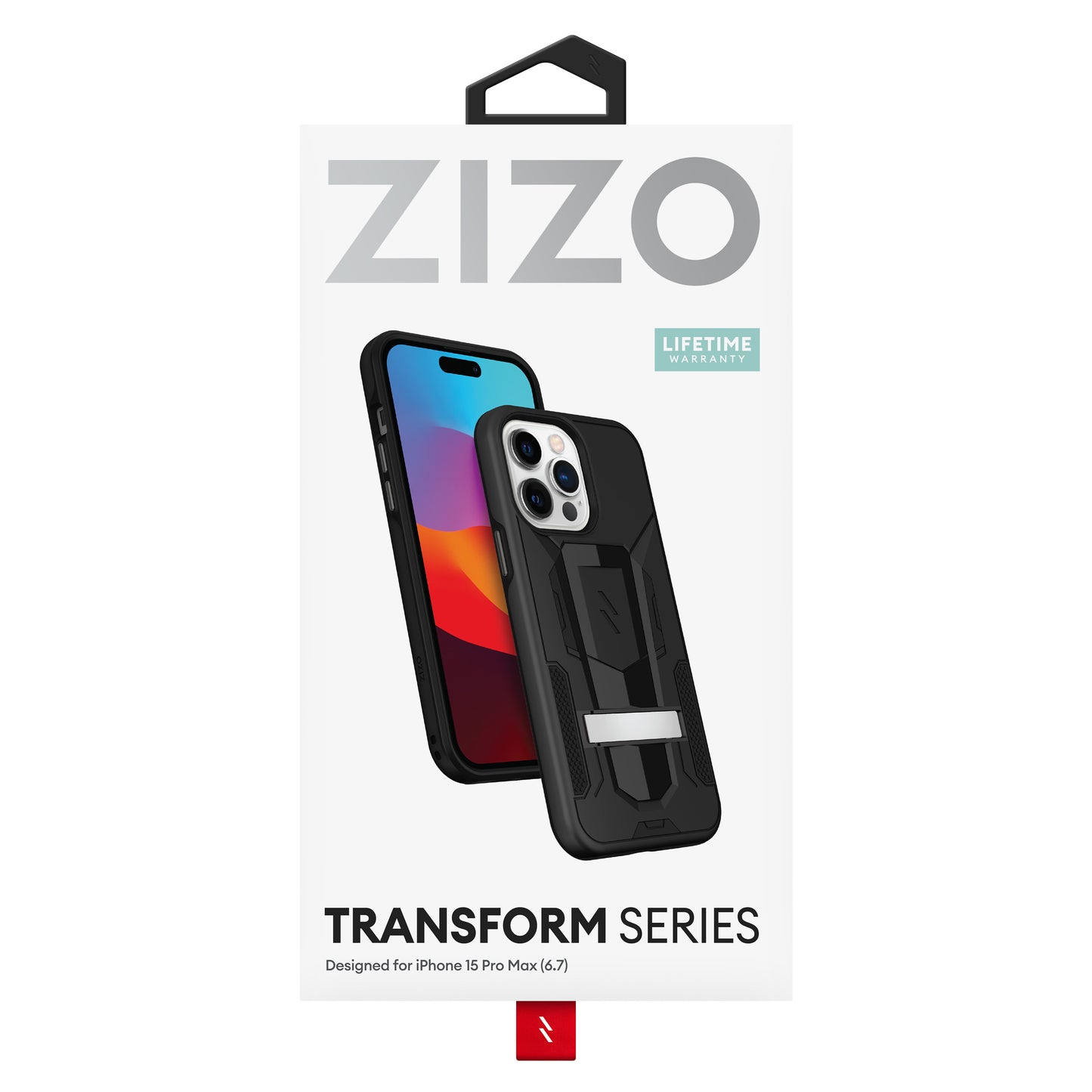ZIZO TRANSFORM Series iPhone 15 Pro Max Case - Black
