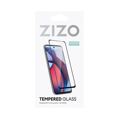 ZIZO TEMPERED GLASS Screen Protector for moto g stylus (2023) - Black