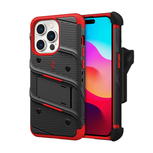 ZIZO BOLT Bundle iPhone 15 Pro Case with Tempered Glass