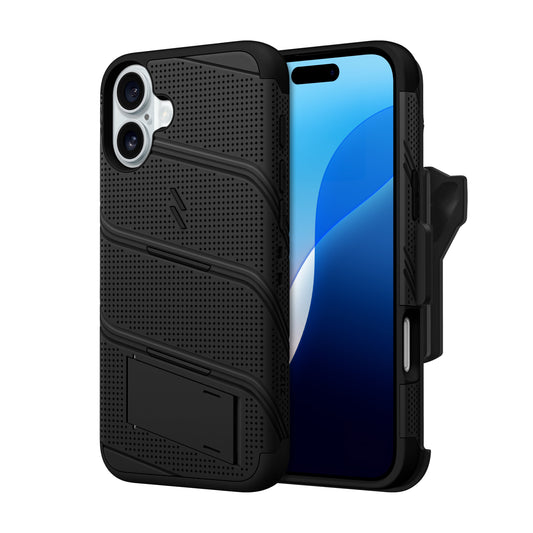 ZIZO BOLT Bundle iPhone 16 Plus Case with Tempered Glass