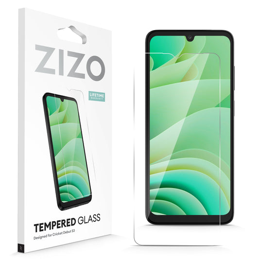 ZIZO TEMPERED GLASS Screen Protector for Cricket Debut S3