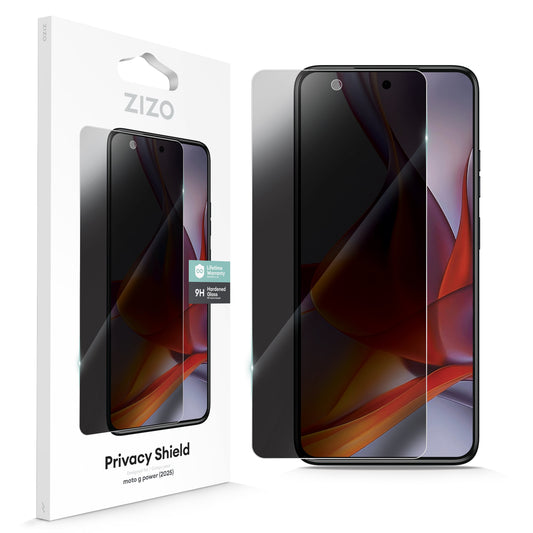 ZIZO PRIVACY Tempered Glass Screen Protector for moto g power - 2025 / 2026