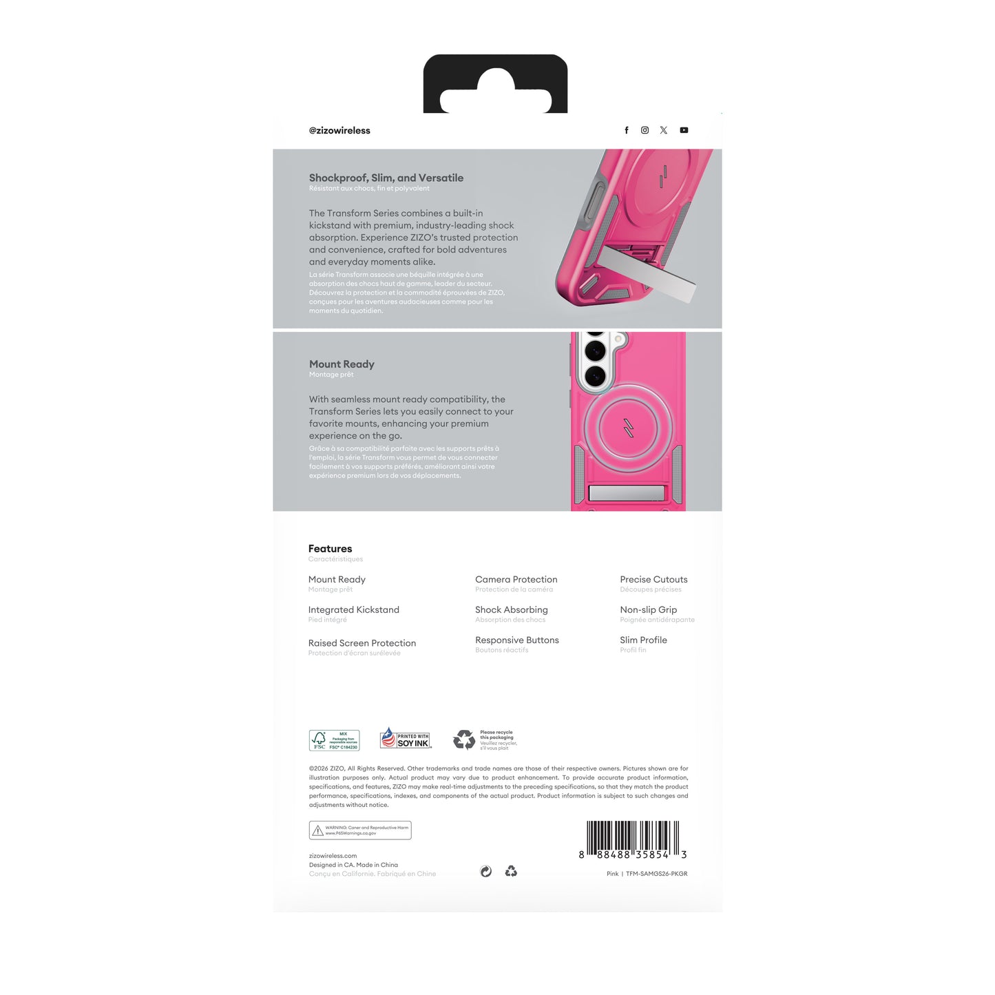 ZIZO TRANSFORM Series Galaxy S26 Case