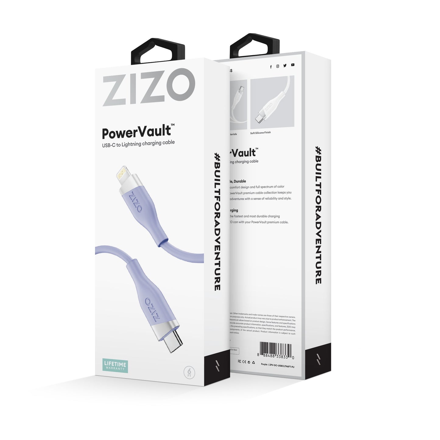 ZIZO PowerVault Cable USB-C to Lightning 6FT