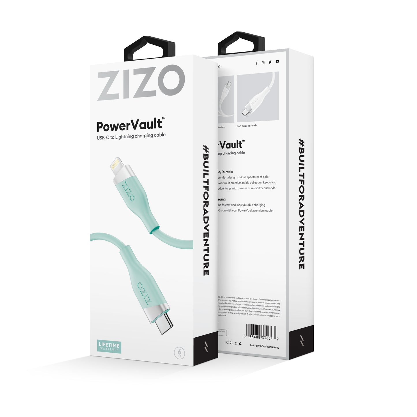 ZIZO PowerVault Cable USB-C to Lightning 6FT