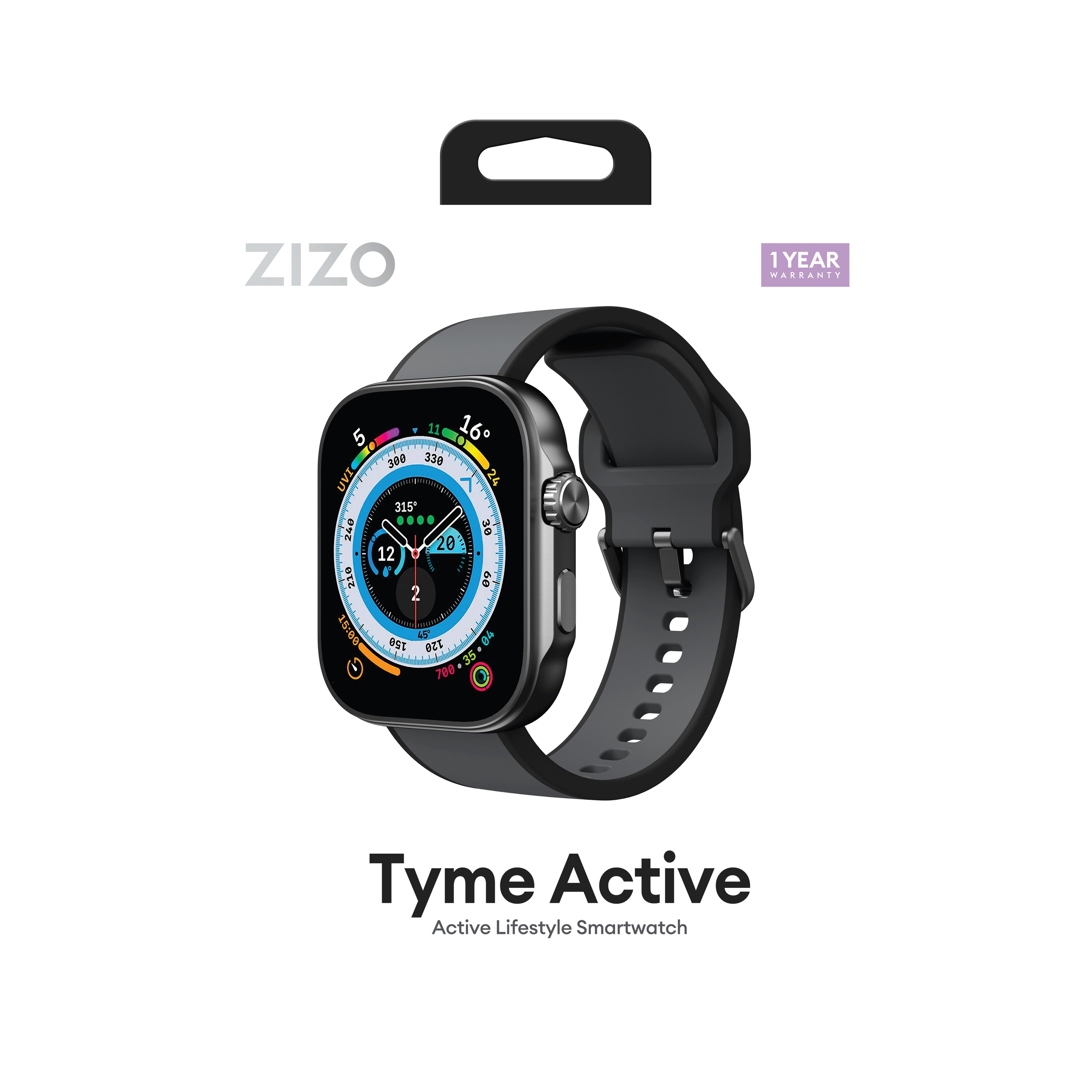 ZIZO TYME Active Smart Watch - Black – ZIZO Wireless