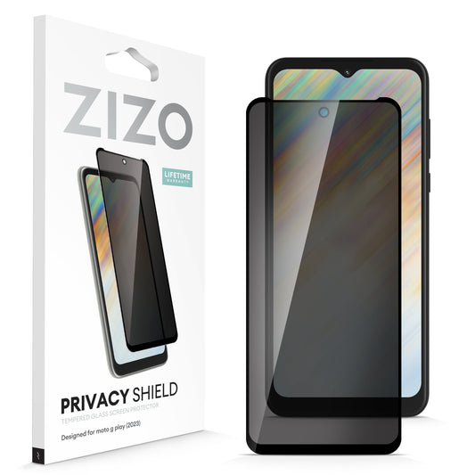 ZIZO PRIVACY Tempered Glass Screen Protector for moto g play (2023) - Privacy - ZIZO Wireless