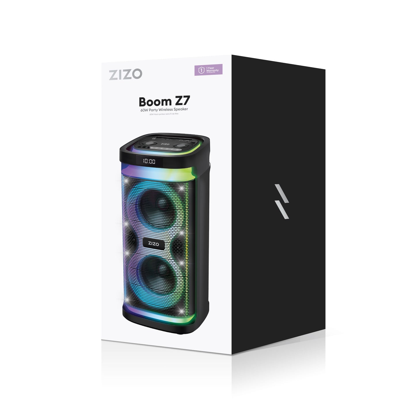 ZIZO Boom Z7 60W Wireless Speaker - Black