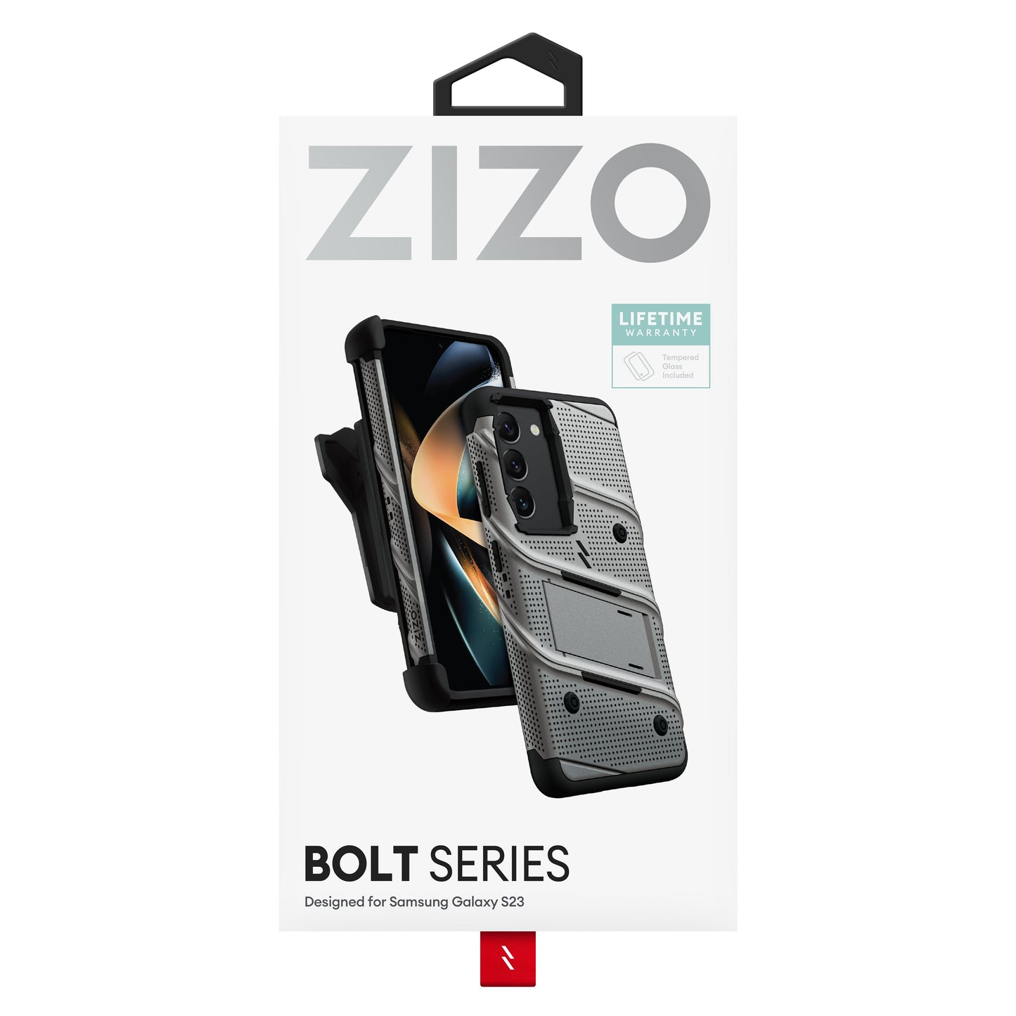 ZIZO BOLT Bundle Galaxy S23 Case with Tempered Glass
