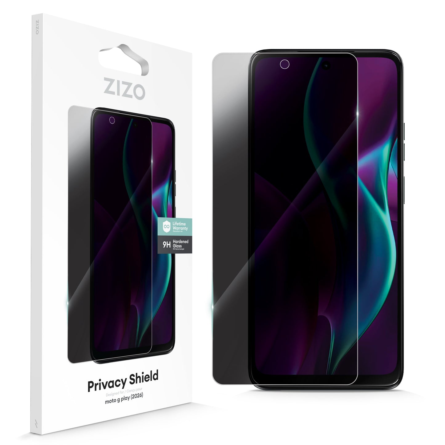 ZIZO PRIVACY Tempered Glass Screen Protector for moto g play 2026 / g 5G 2026 / g 5G 2025