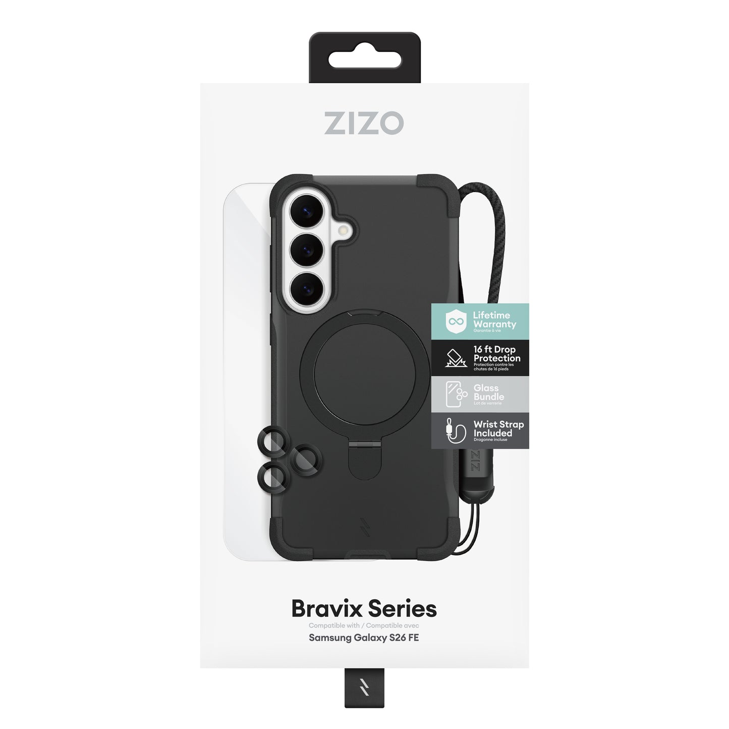 ZIZO Bravix Bundle Galaxy S26 FE 4-in-1 MagSafe Case Bundle