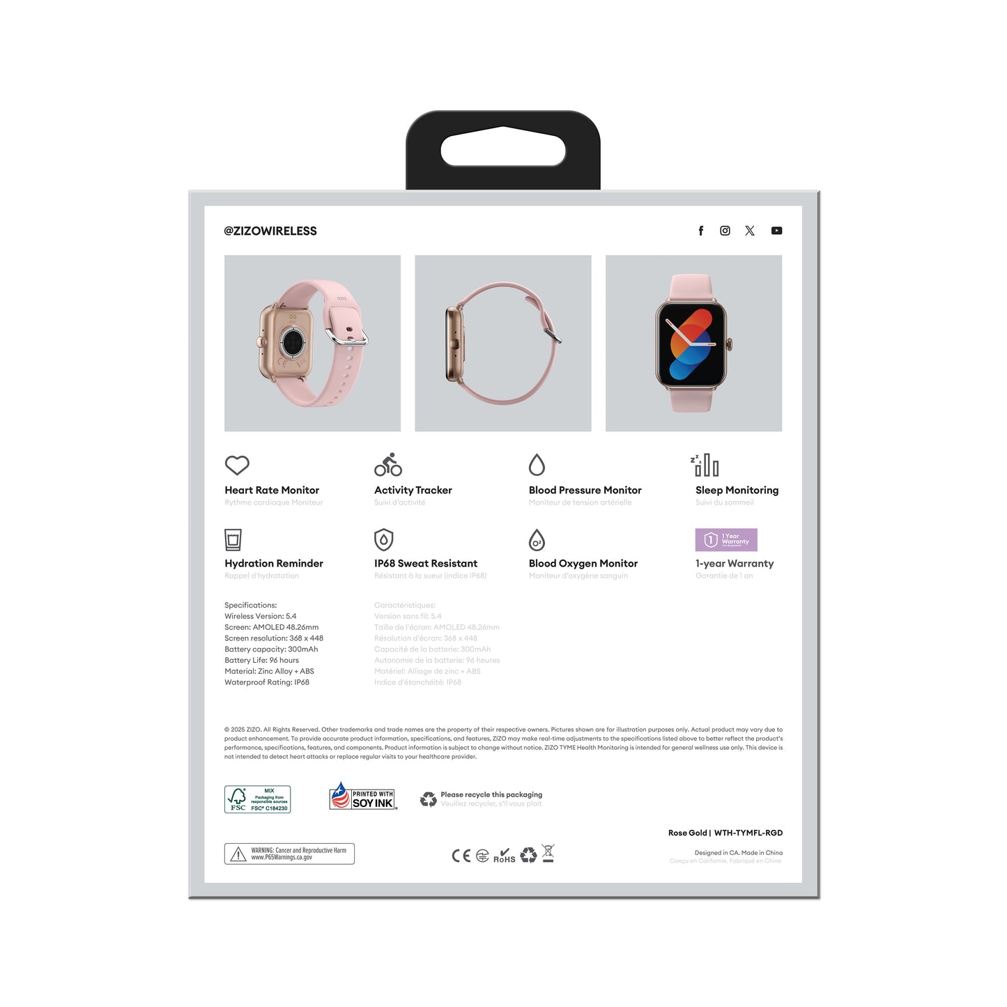 ZIZO TYME Flex Smart Watch
