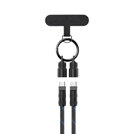 ZIZO PowerVault Link+ Lanyard USB-C Cable - Black