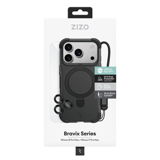 ZIZO Bravix Bundle iPhone 18 Pro Max 4-in-1 MagSafe Case Bundle