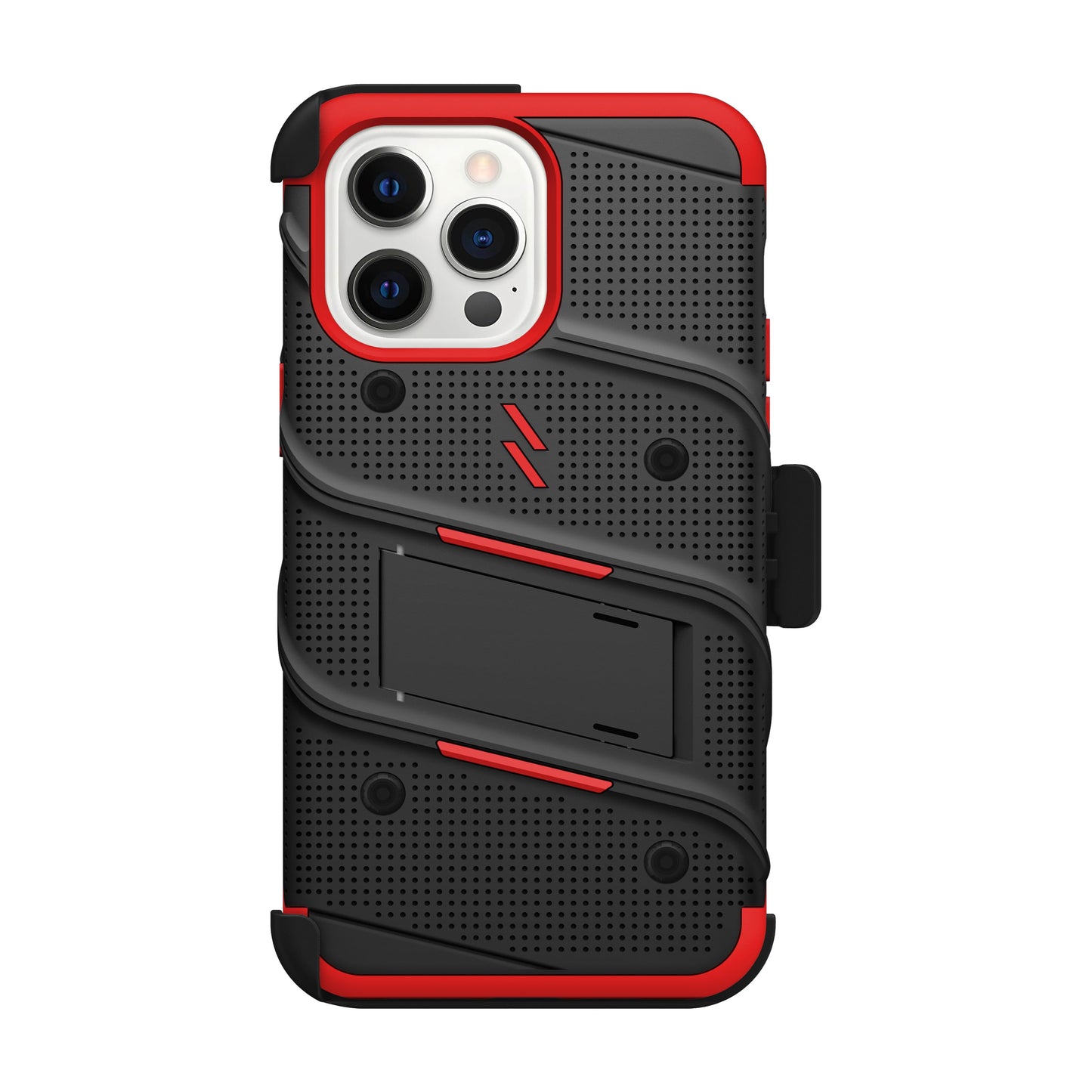 ZIZO BOLT Bundle iPhone 15 Pro Max Case - Red - ZIZO Wireless