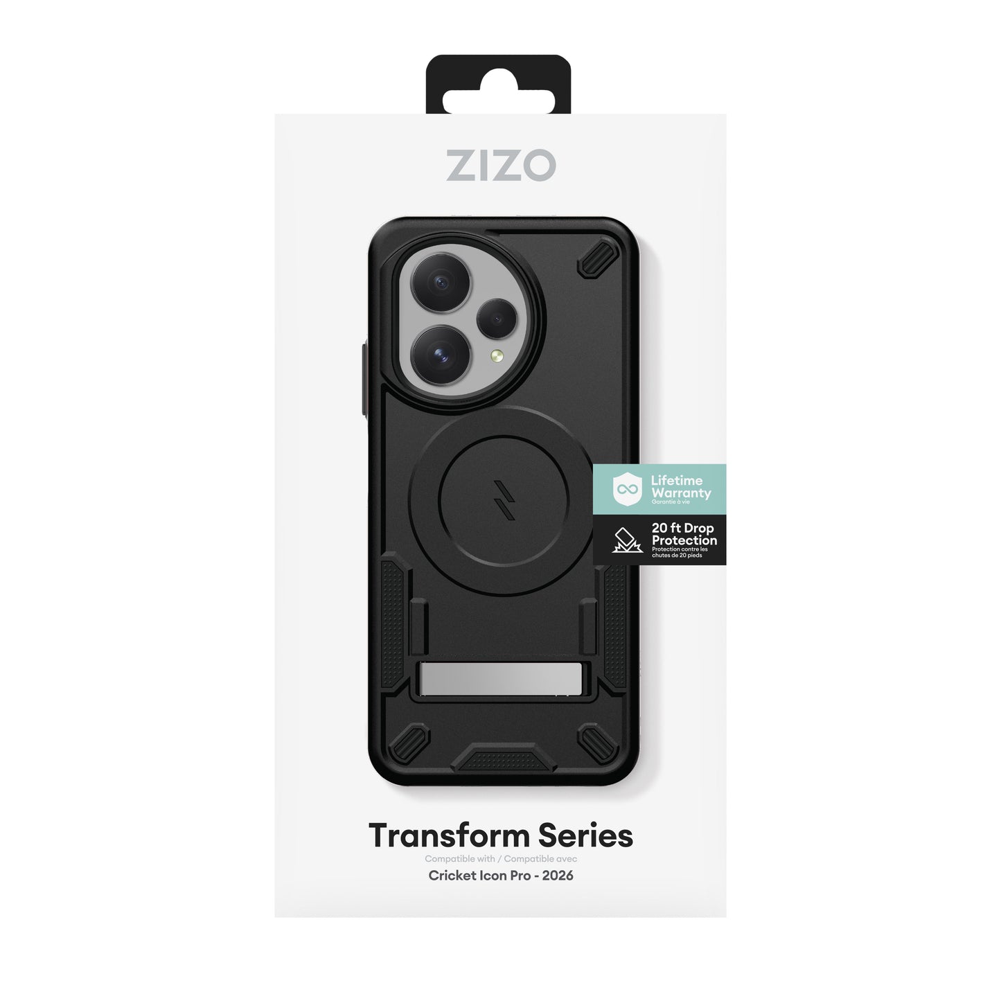 ZIZO TRANSFORM Series Cricket Icon Pro - 2026 Case - Black