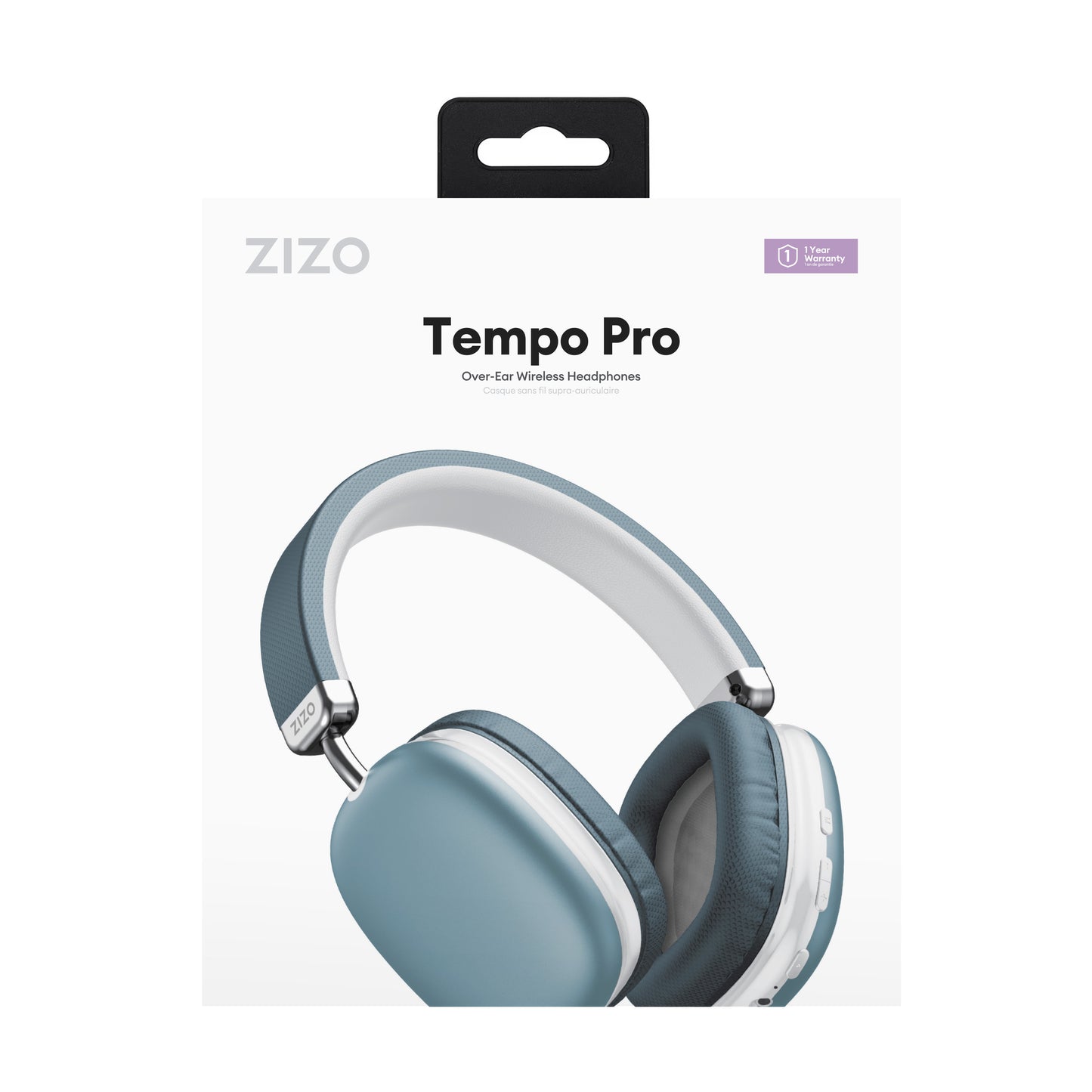 ZIZO Tempo Pro Over-Ear Wireless Headphones - Ice Blue - ZIZO Wireless