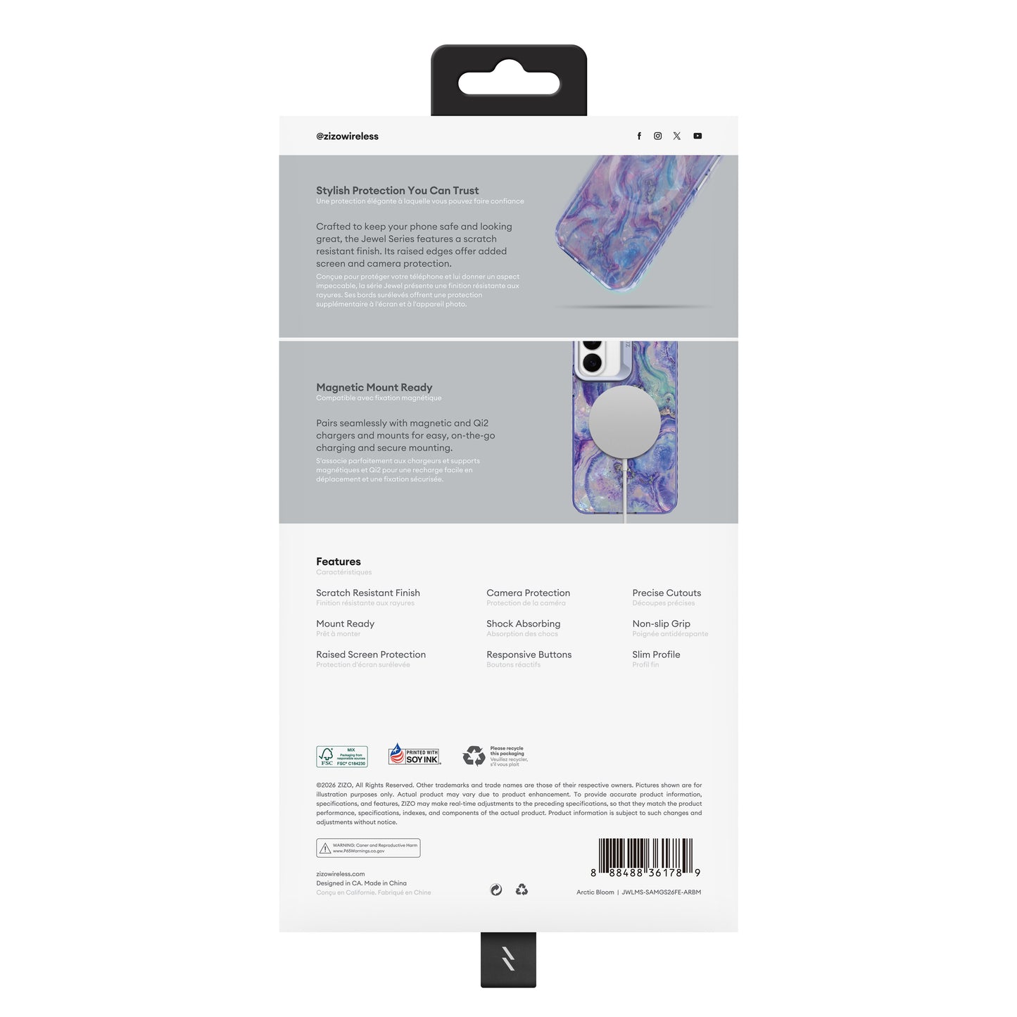 ZIZO Jewel Series Galaxy S26 FE Fashion MagSafe Case