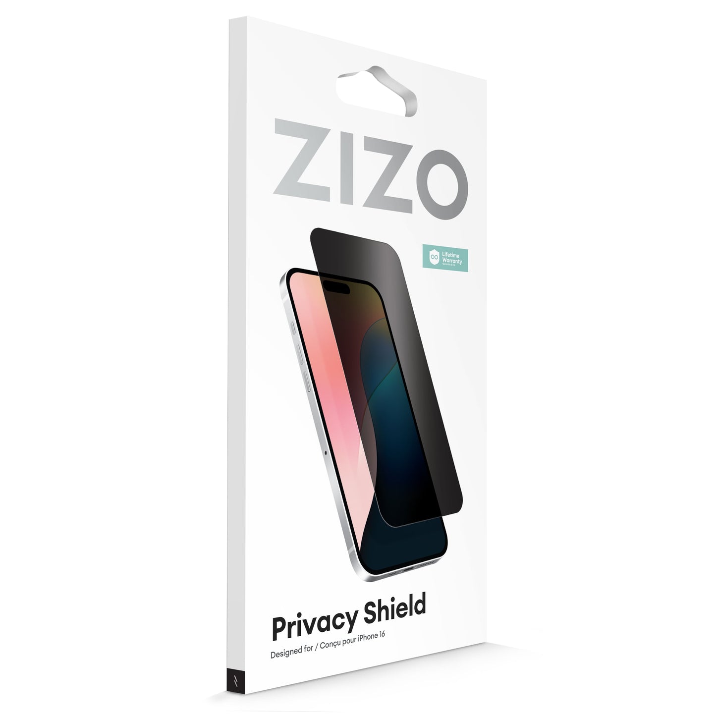 ZIZO PRIVACY Tempered Glass Screen Protector for iPhone 16 - Privacy