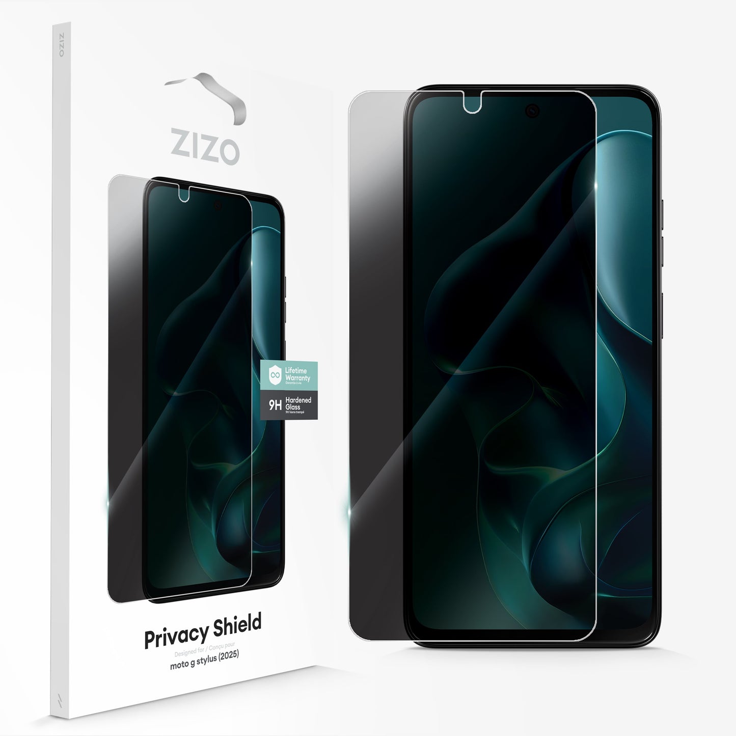 ZIZO PRIVACY Tempered Glass Screen Protector for moto g stylus (2025) - Privacy