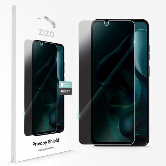 ZIZO PRIVACY Tempered Glass Screen Protector for moto g stylus (2025) - Privacy