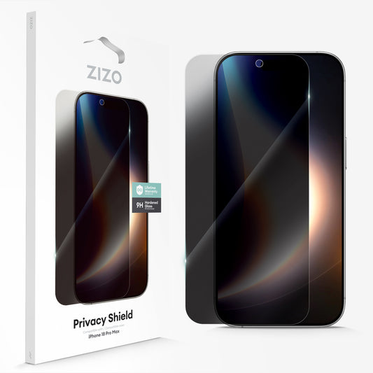 ZIZO Privacy Lightning Shield iPhone 18 Pro Max Privacy Tempered Glass Screen Protector