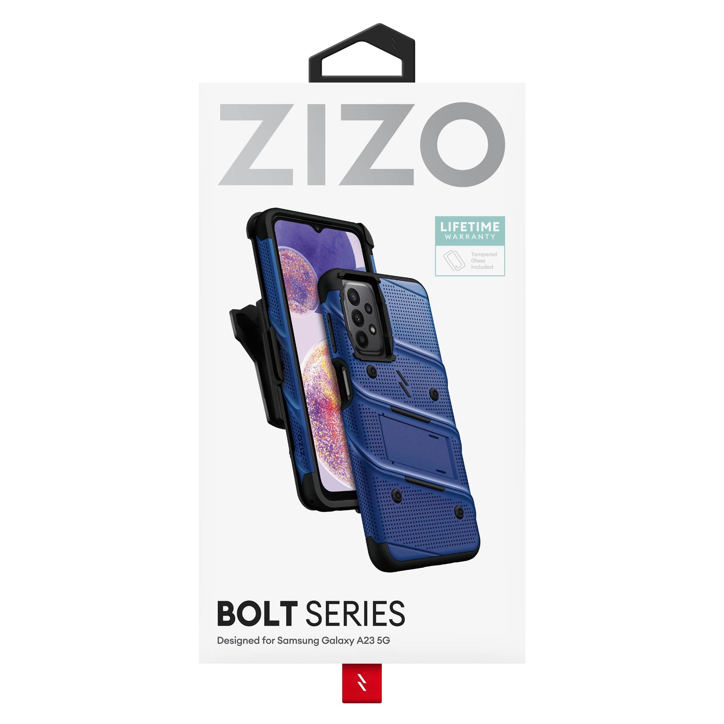 ZIZO BOLT Bundle Galaxy A23 5G Case with Tempered Glass