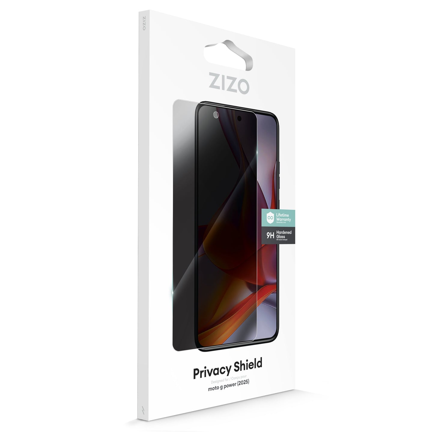 ZIZO PRIVACY Tempered Glass Screen Protector for moto g power - 2025 / 2026
