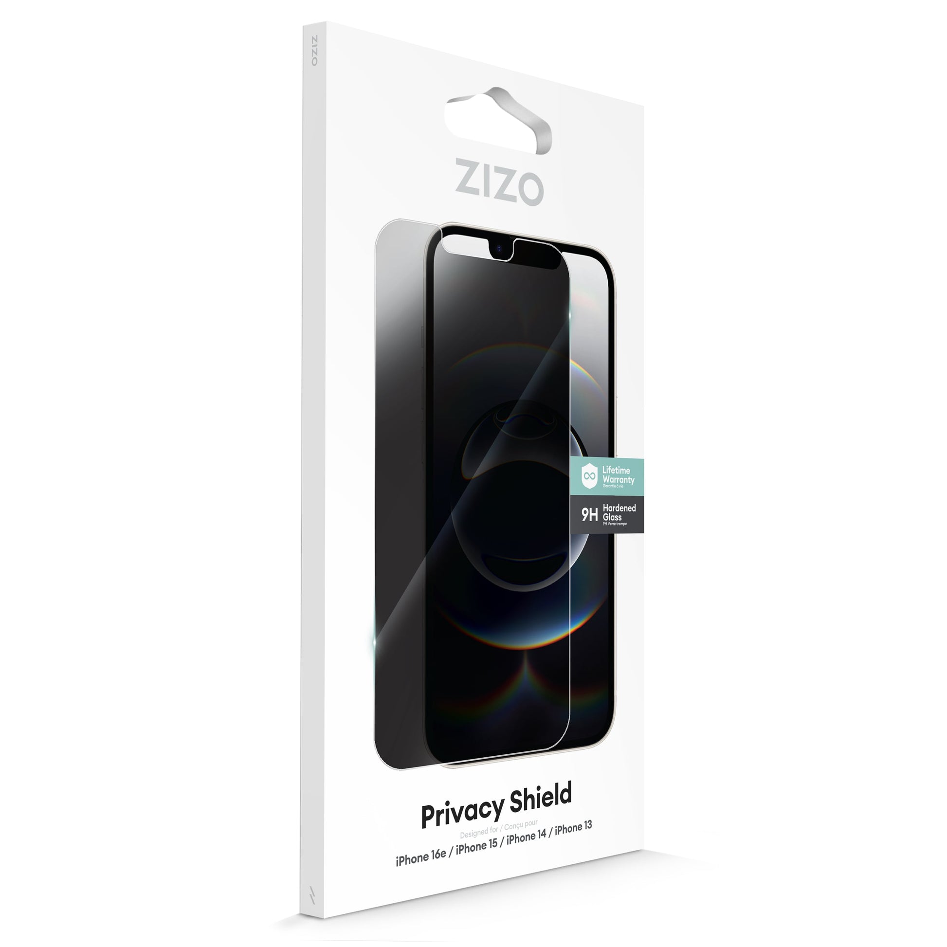 ZIZO PRIVACY Tempered Glass Screen Protector for iPhone 16e/13/14/14 Pro - ZIZO Wireless