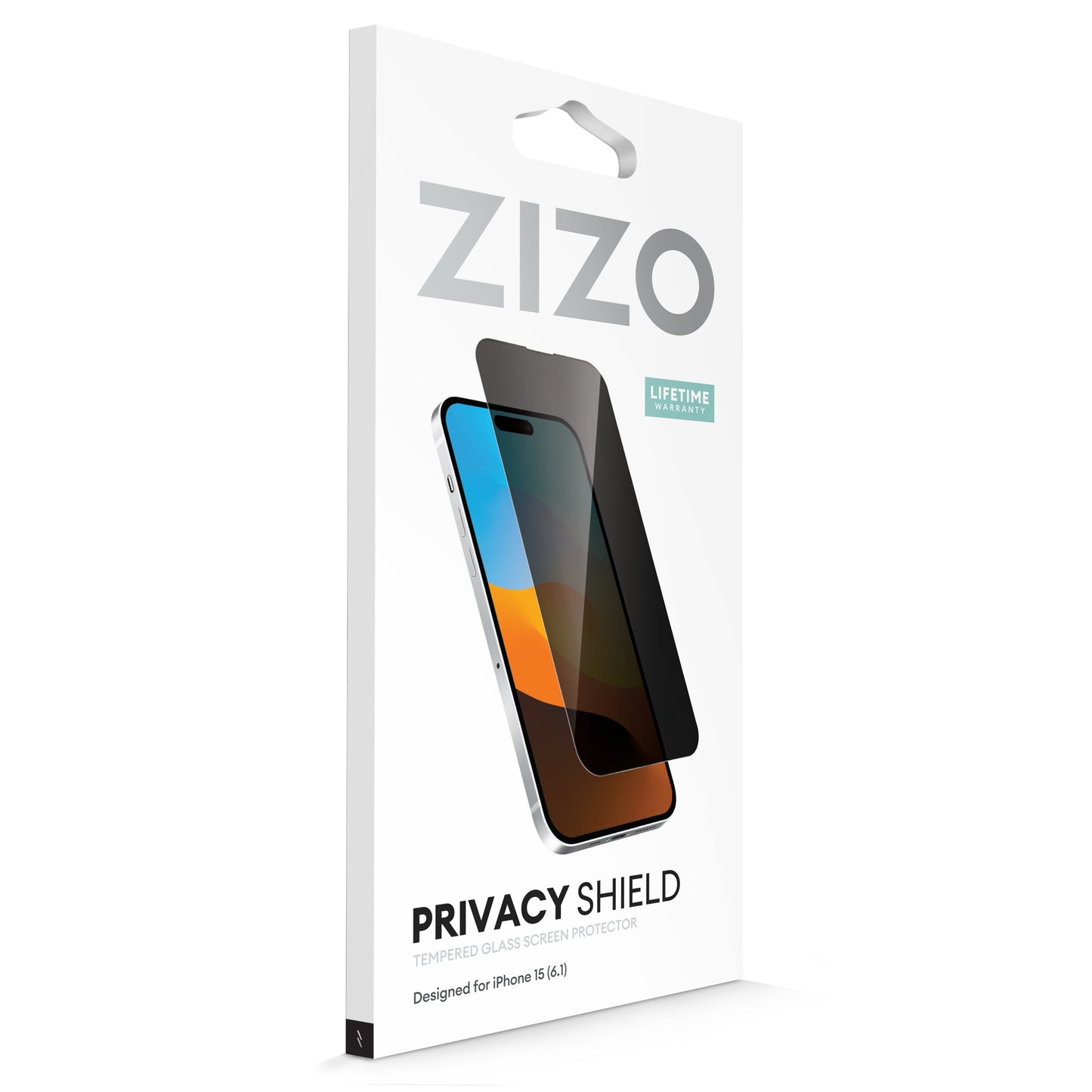 ZIZO PRIVACY Tempered Glass Screen Protector for iPhone 15 - Privacy - ZIZO Wireless