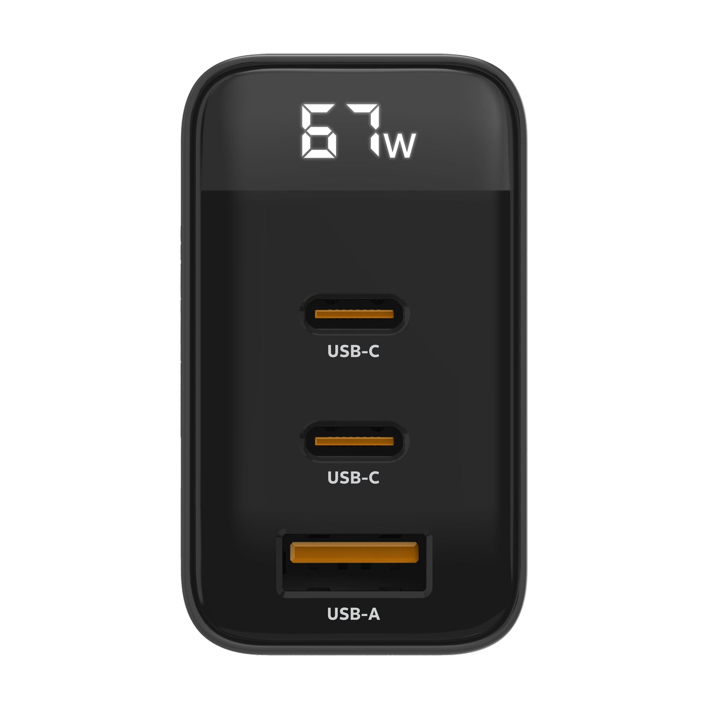 ZIZO PowerVault 67W Dual USB-C + USB-A Wall Charger w/ Digital Display