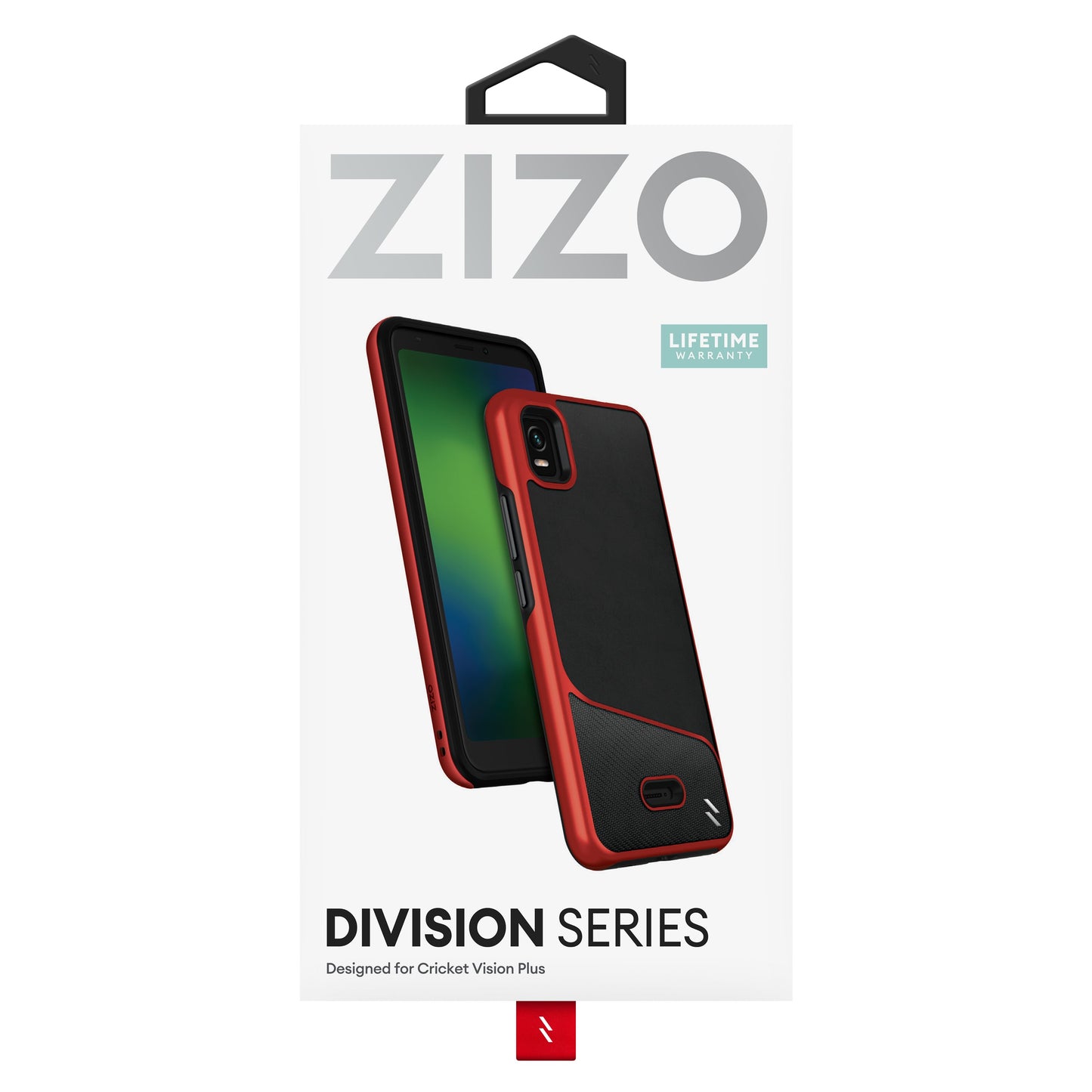 ZIZO DIVISION Series Cricket Vision Plus Case - Black & Red - ZIZO Wireless