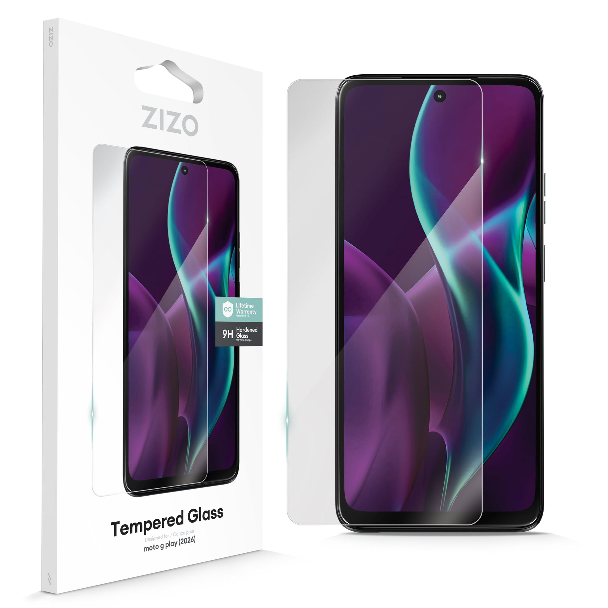 ZIZO TEMPERED GLASS Screen Protector for moto g play 2026 / moto g 5G 2025 - Clear - ZIZO Wireless