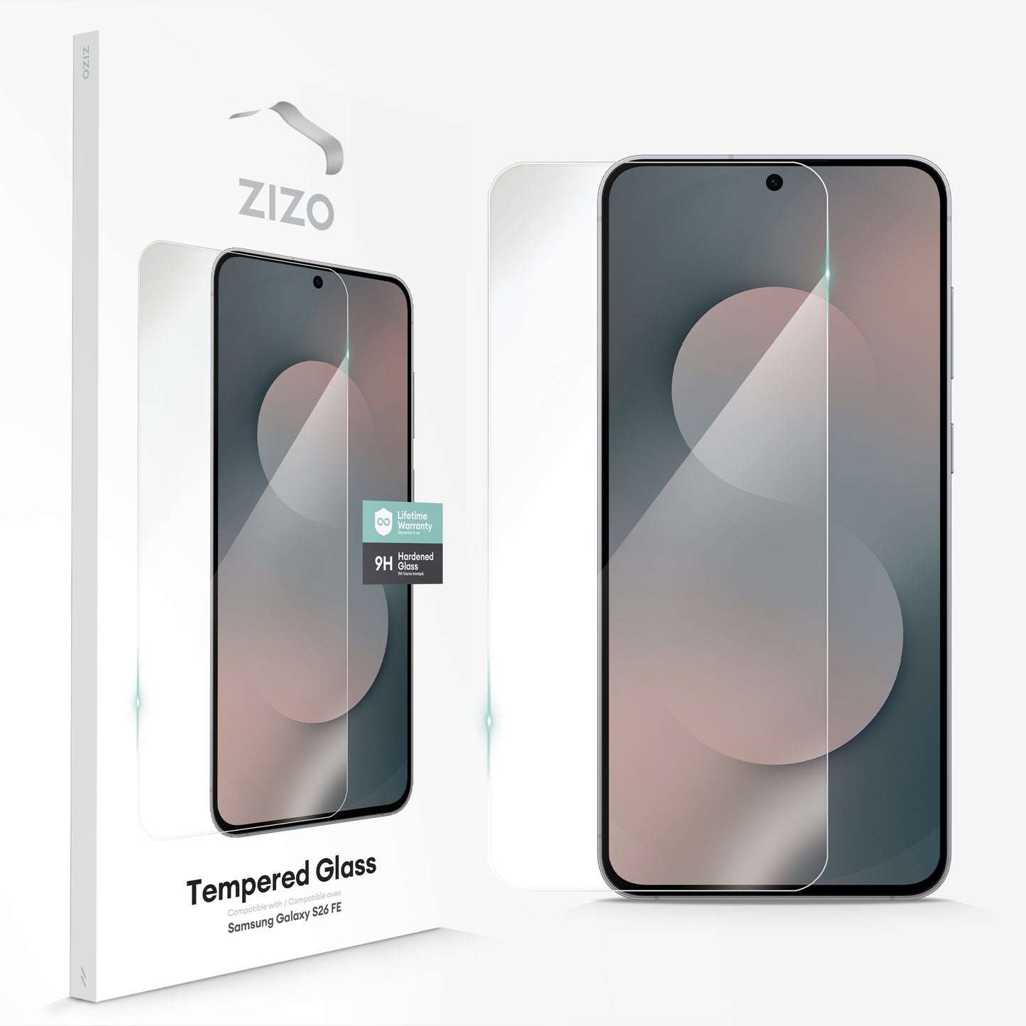 ZIZO Lightning Shield Galaxy S26 FE Tempered Glass Screen Protector