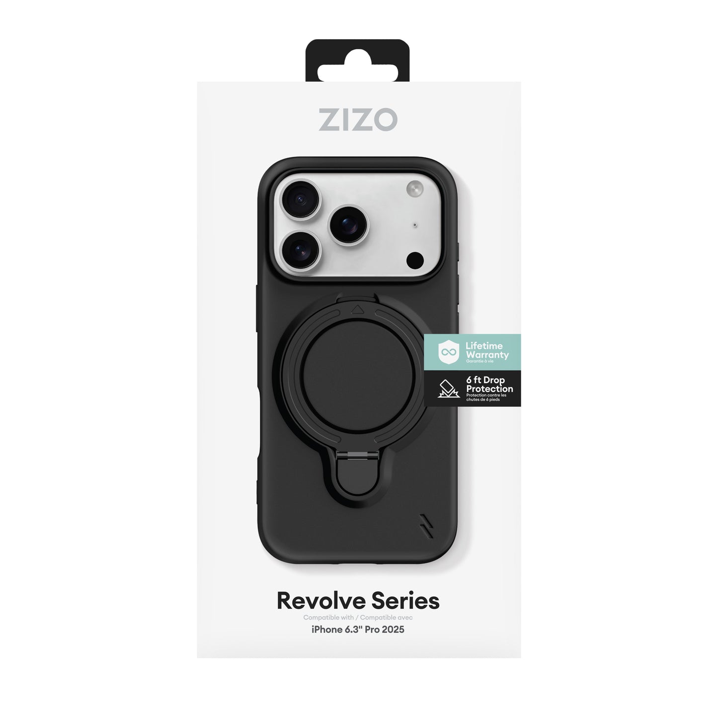 ZIZO REVOLVE Series iPhone 17 Pro Case - Magnetic Black - ZIZO Wireless