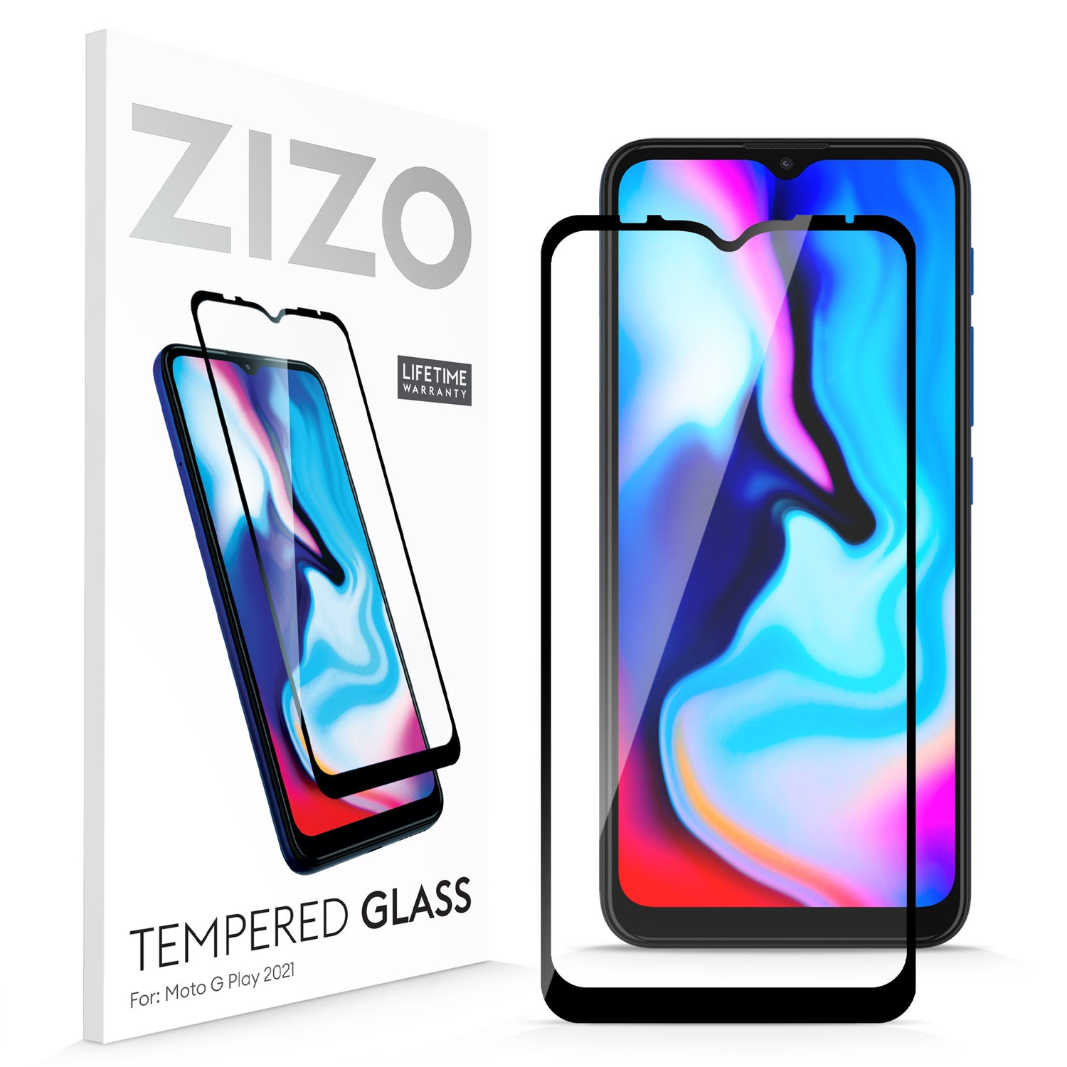 ZIZO TEMPERED GLASS Screen Protector for Moto G Play (2021) - ZIZO Wireless