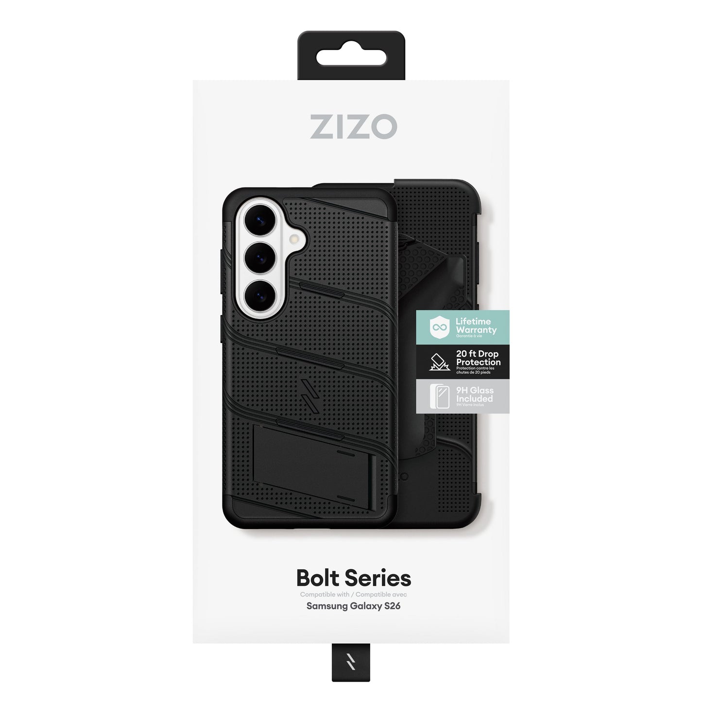 ZIZO BOLT Series Galaxy S26 MagSafe Case - Black - ZIZO Wireless
