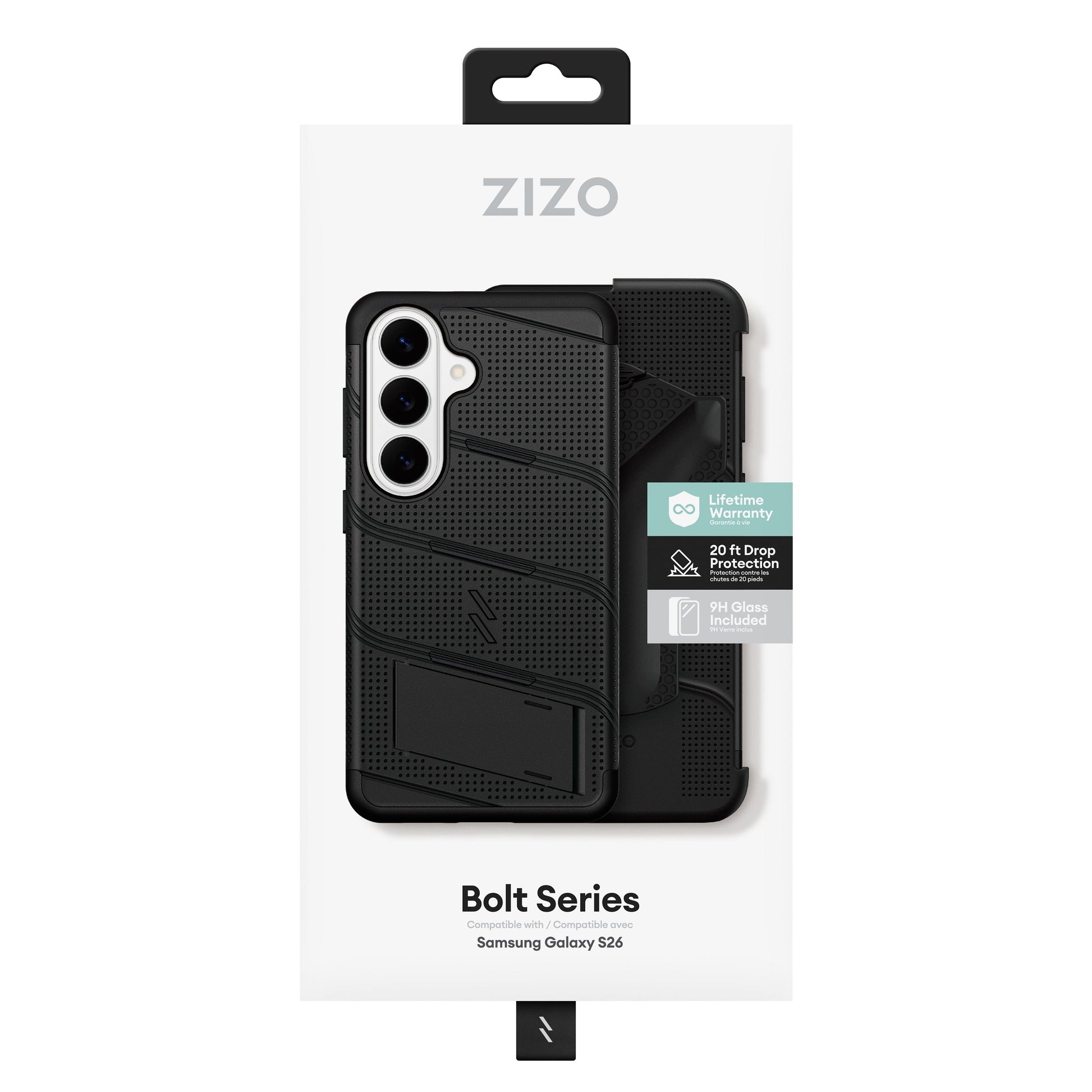 ZIZO BOLT Series Galaxy S26 MagSafe Case - Black - ZIZO Wireless