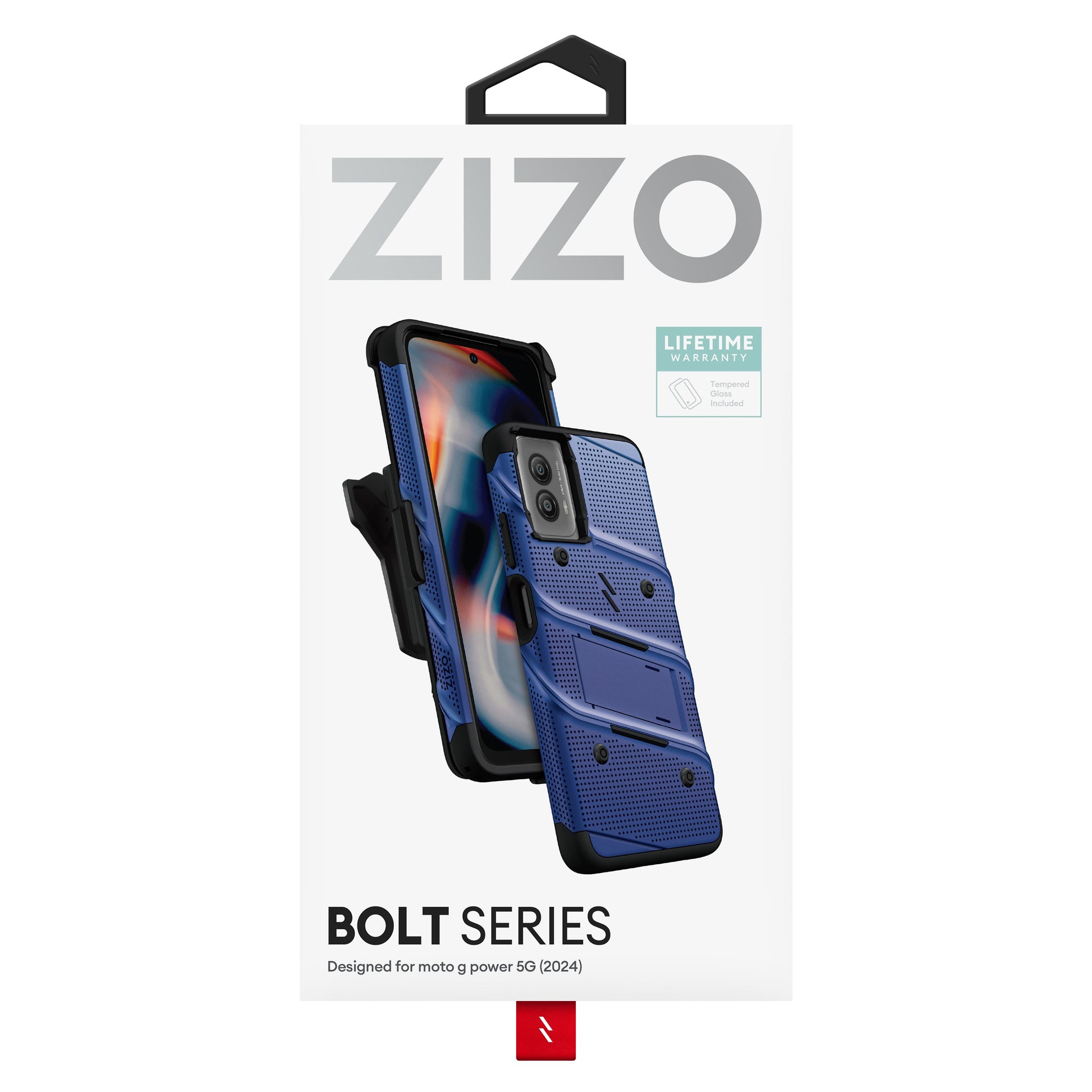 ZIZO BOLT Bundle moto g power 5G (2024) Case - Blue - ZIZO Wireless