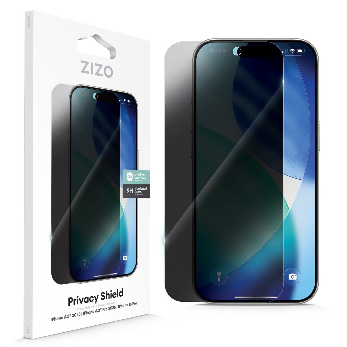 ZIZO PRIVACY Tempered Glass Screen Protector for iPhone 17 Pro