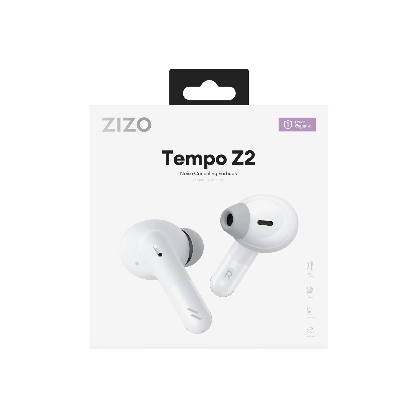 ZIZO Tempo Z2 Wireless Earbuds - White - ZIZO Wireless