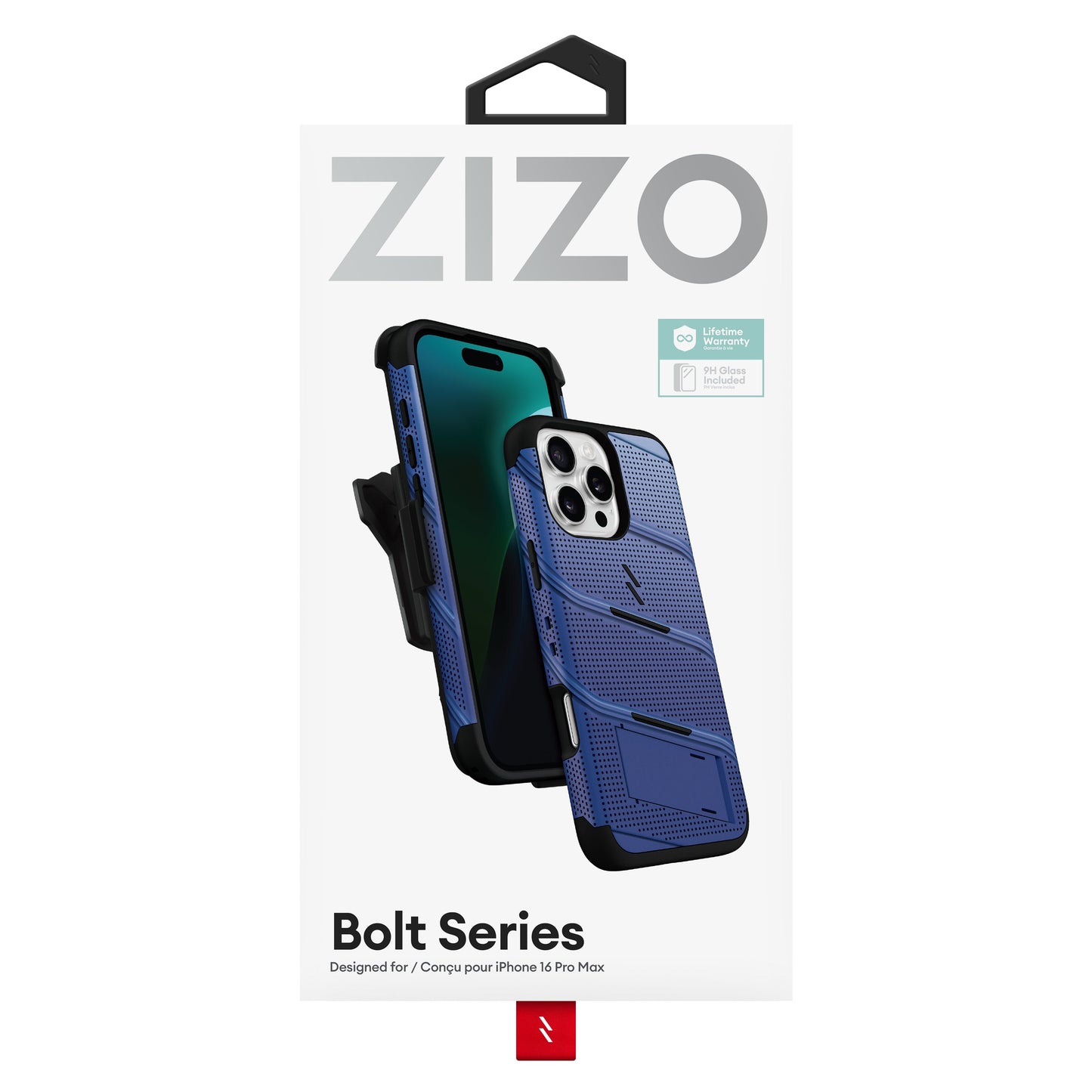 ZIZO BOLT Bundle iPhone 16 Pro Max Case - Blue
