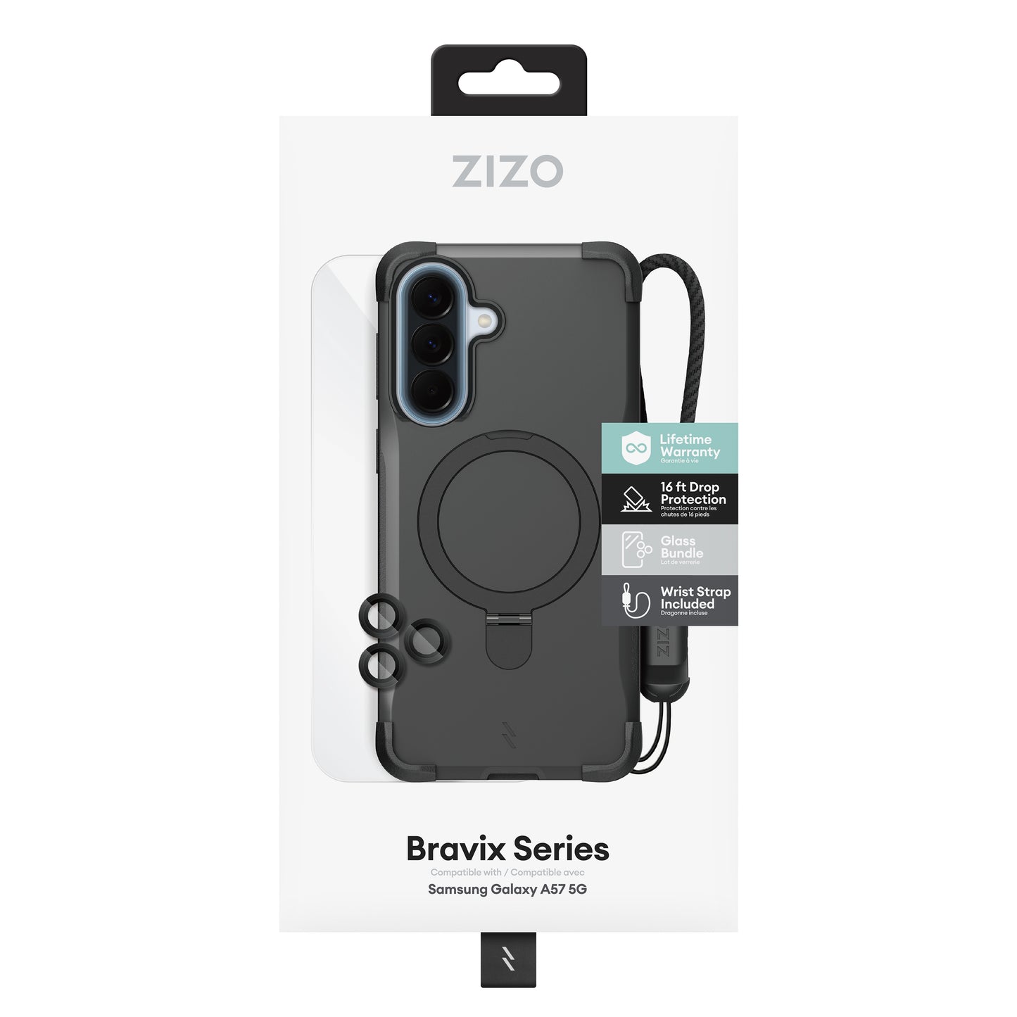 ZIZO Bravix Bundle Galaxy A57 5G 4-in-1 MagSafe Case Bundle