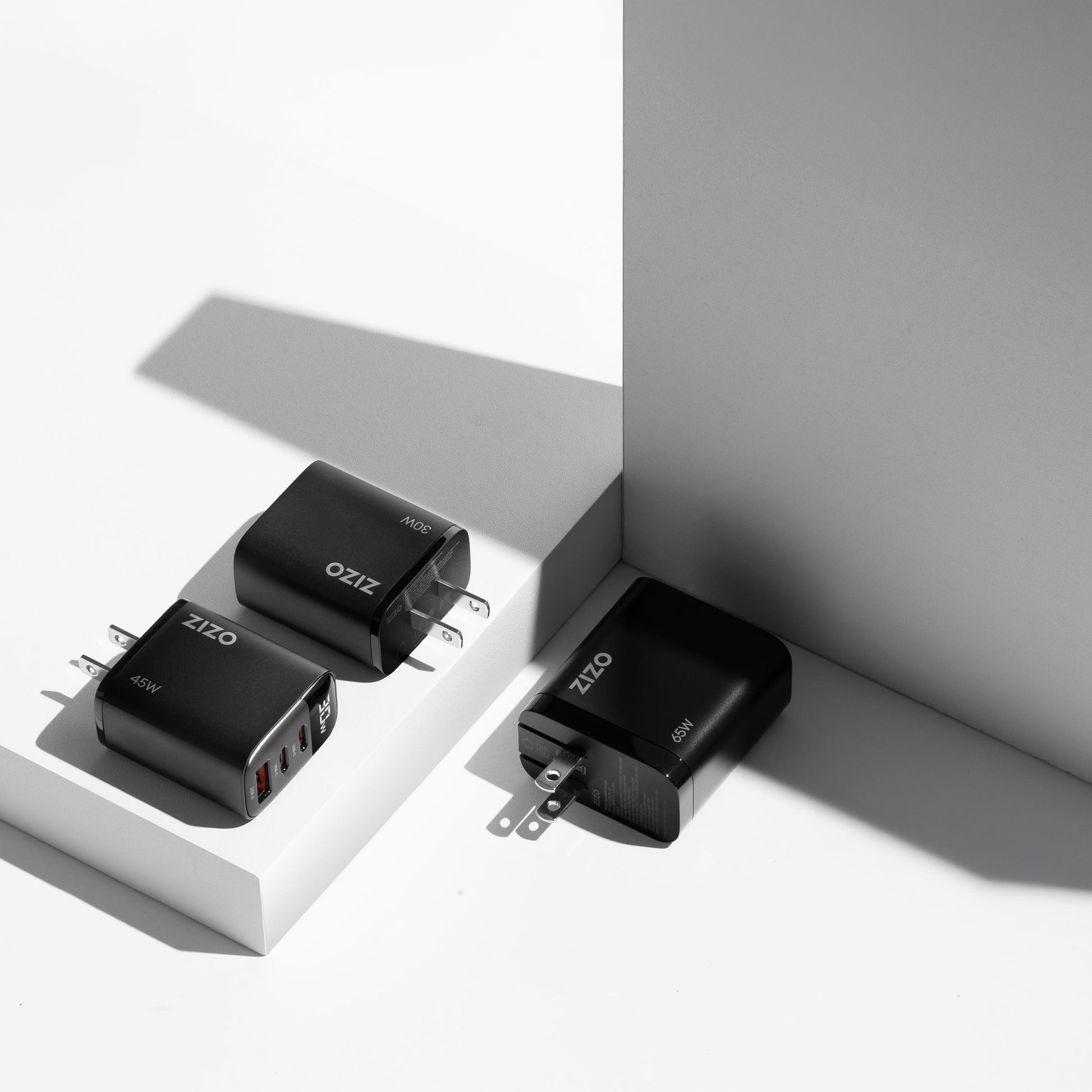 ZIZO PowerVault 65W GaN Dual USB-C + USB-A Wall Charger - ZIZO Wireless