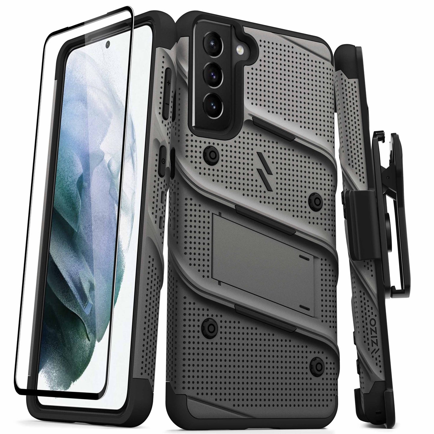 ZIZO BOLT Series Galaxy S21+ 5G Case with Tempered Glass